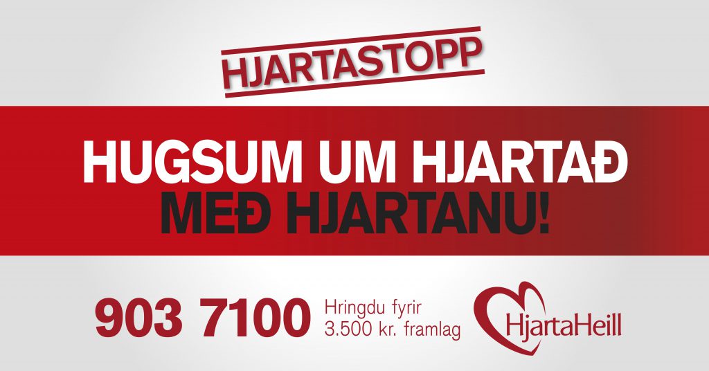Leggjum söfnun Hjartaheilla lið