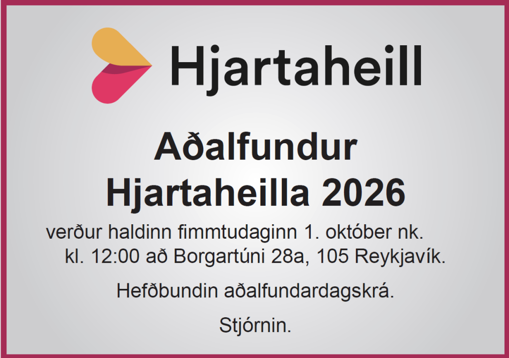 Aðalfundur Hjartaheill 2026